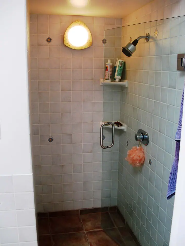 A unique bathroom remodel in a Miraloma Park, San Francisco home: the new shower