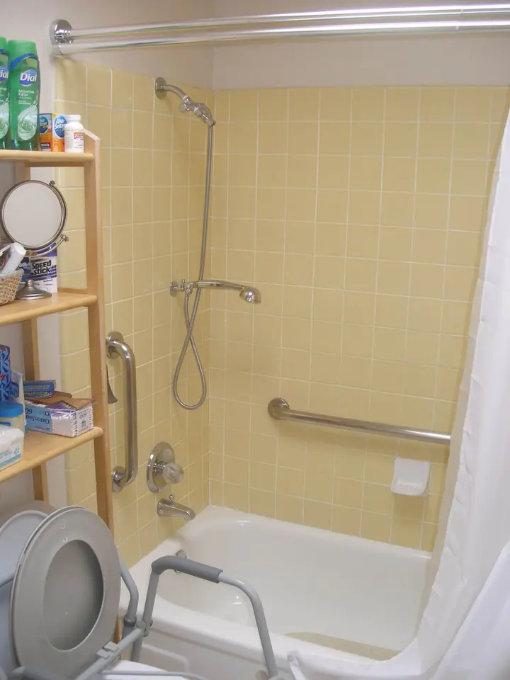 ADA barrier free bath remodel in Glen Park, San Francisco: Before, photo 3