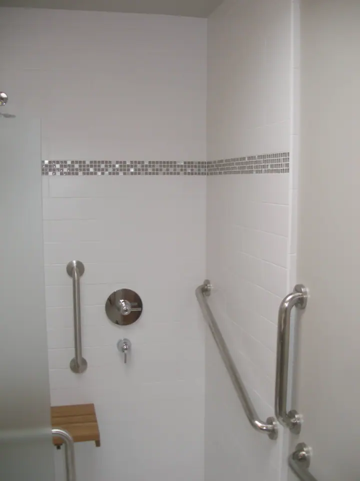 ADA barrier free bath remodel in Glen Park, San Francisco: the new barrier free bathroom, photo 7