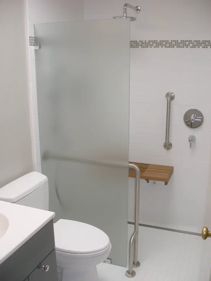 ADA barrier free bath remodel in Glen Park, San Francisco: the new barrier free bathroom, photo 8