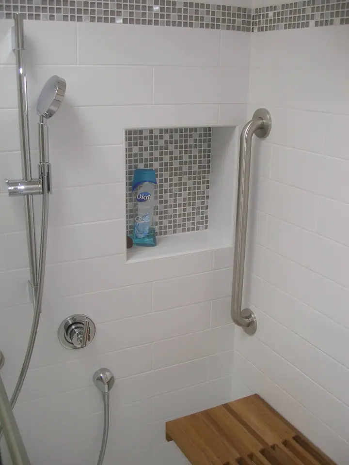 ADA barrier free bath remodel in Glen Park, San Francisco: the new barrier free bathroom, photo 11