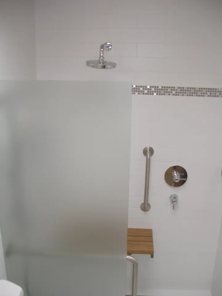 ADA barrier free bath remodel in Glen Park, San Francisco: the new barrier free bathroom, photo 17