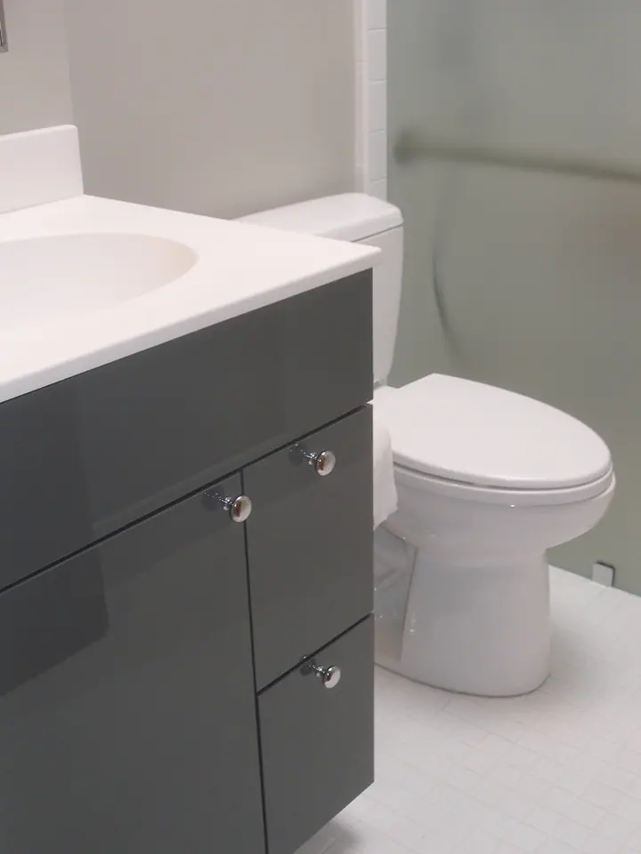 ADA barrier free bath remodel in Glen Park, San Francisco: the new barrier free bathroom, photo 24