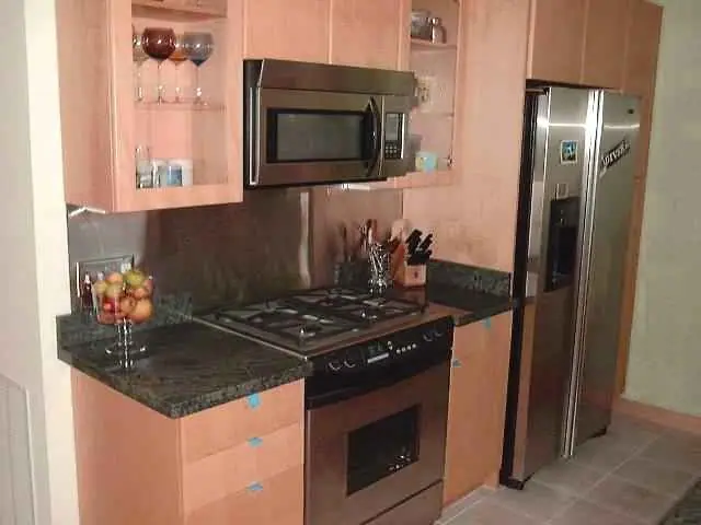 Bungalow kitchen gets a needed upgrade in Mill Valley: left wall