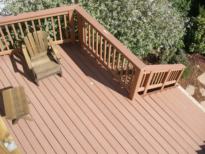 Composite deck in Bernal Heights, San Francisco: progress 8 15 11, photo 7