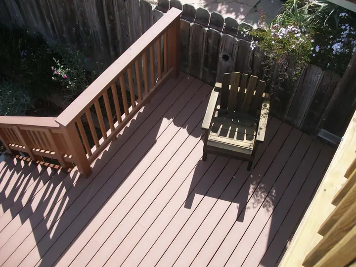 Composite deck in Bernal Heights, San Francisco: progress 8 15 11, photo 8