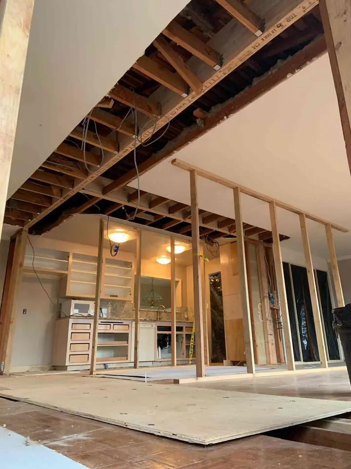 Wall removal kitchen alteration that created a great room in Terra Linda, San Rafael, photo 3