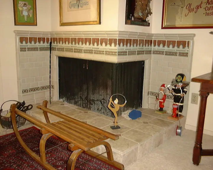 Fireplace facelift, Marin County: after