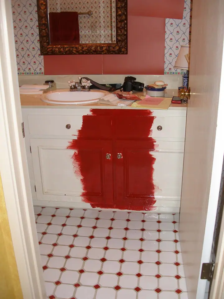 Half bath remodel, Larkspur: before