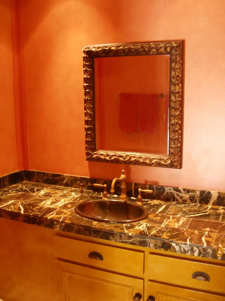 Half bath remodel in Larkspur: vanity