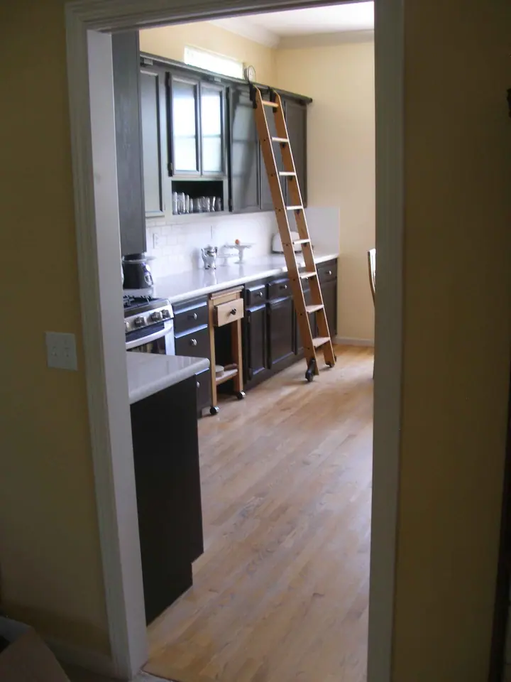 Kitchen reorientation remodel with special features in Petaluma: from dining