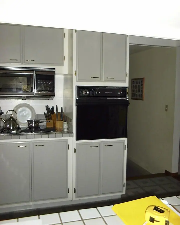 Major kitchen alteration in Novato: Before south wall before