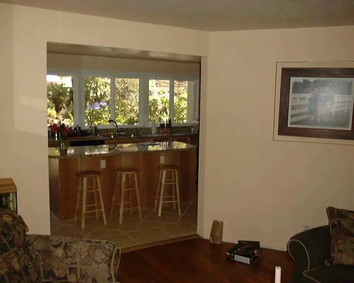 Major kitchen alteration in Novato: new windows too