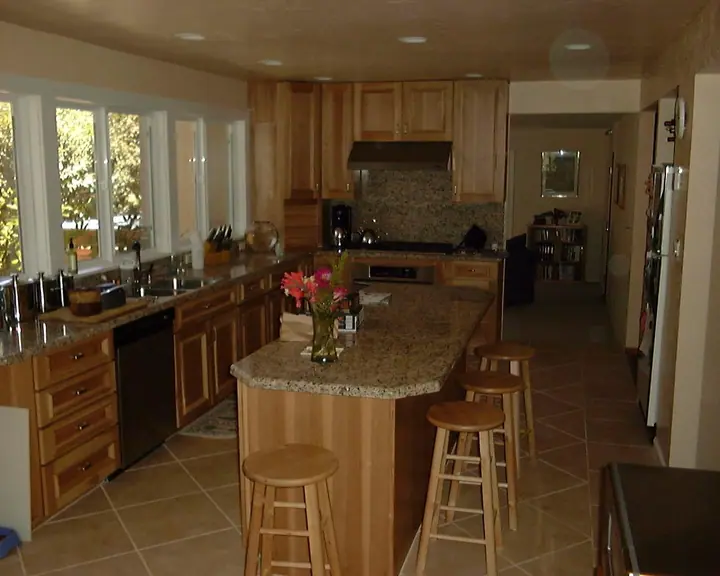 Major kitchen alteration in Novato: the new kitchen from dining room