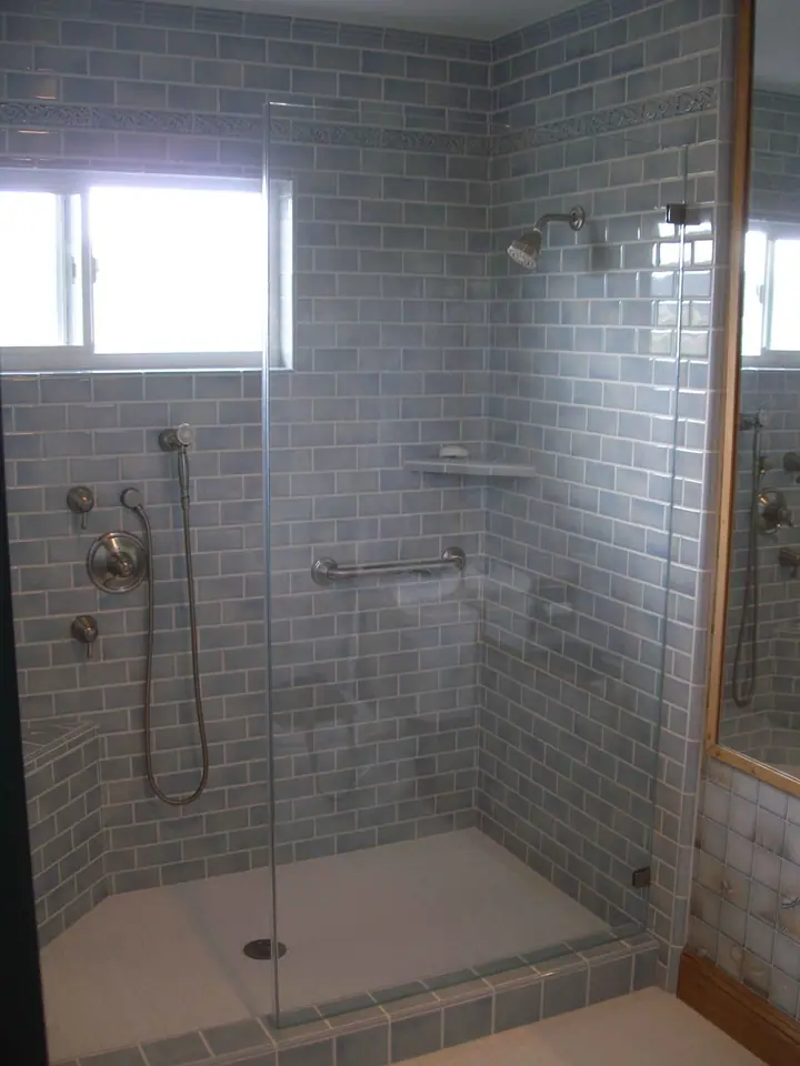 Shower remodel in Terra Linda, San Rafael: the whole shower