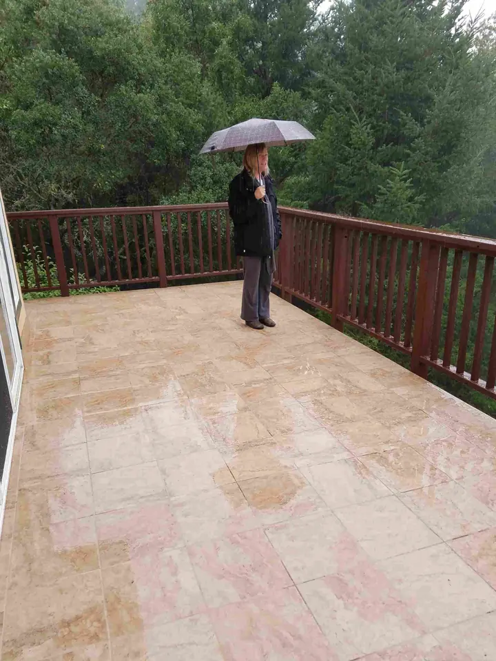 Tile deck and rail over living space in Fairfax, photo 1