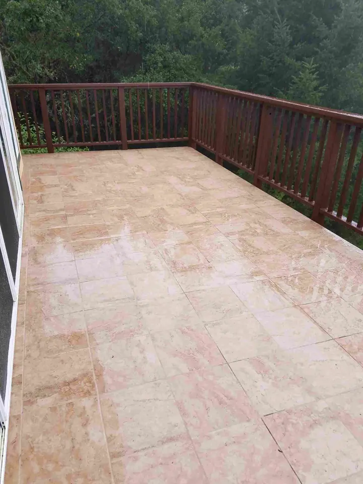 Tile deck and rail over living space in Fairfax, photo 2