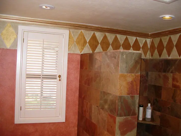 Uniquely personalized Greenbrae, Marin bathroom: tile wall window